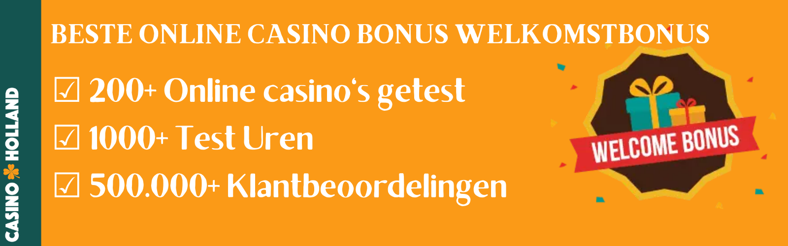 Beste Online Casino Welkomstbonus
