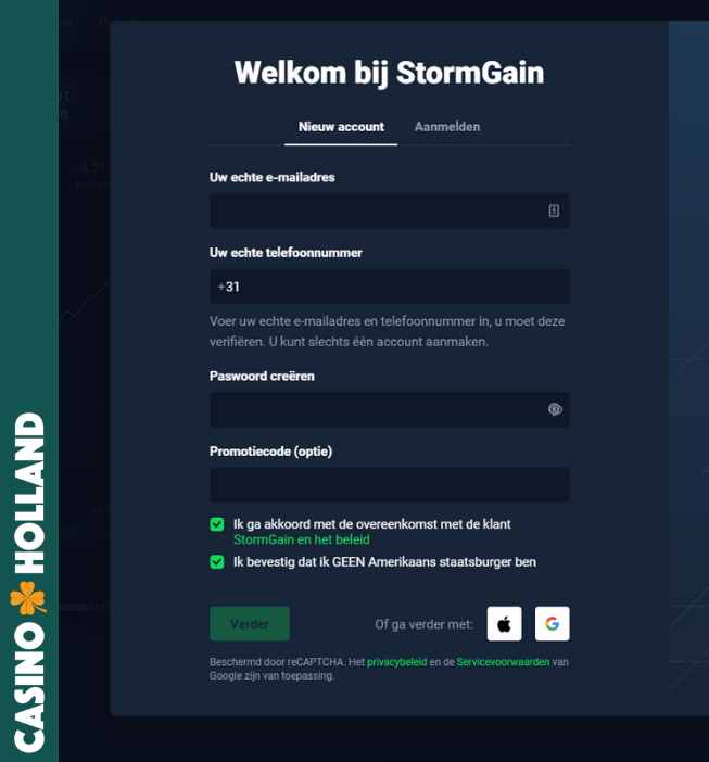 Stormgain Bitcoin Casino