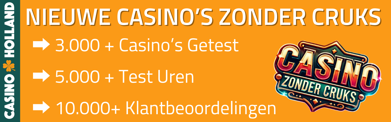 NIEUWE CASINO’S ZONDER CRUKS