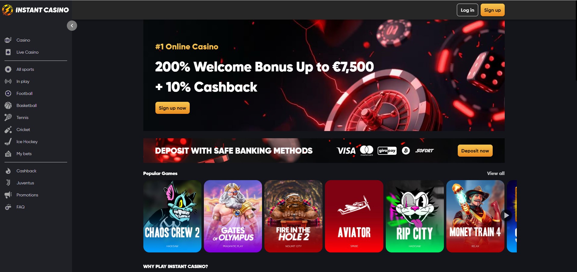 Instant casino review