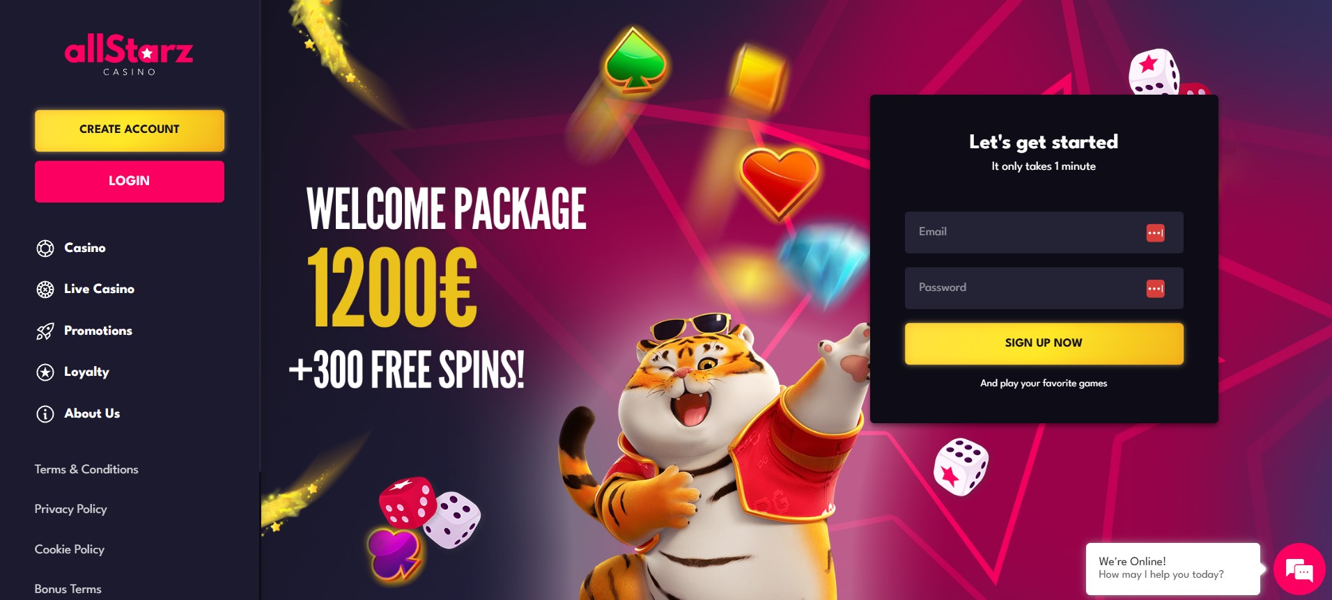 Allstarz afterpay casino