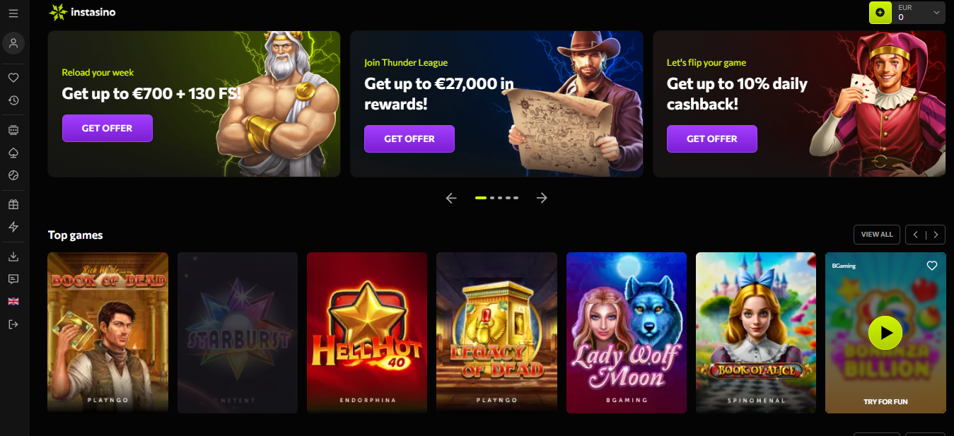 instasino casino review